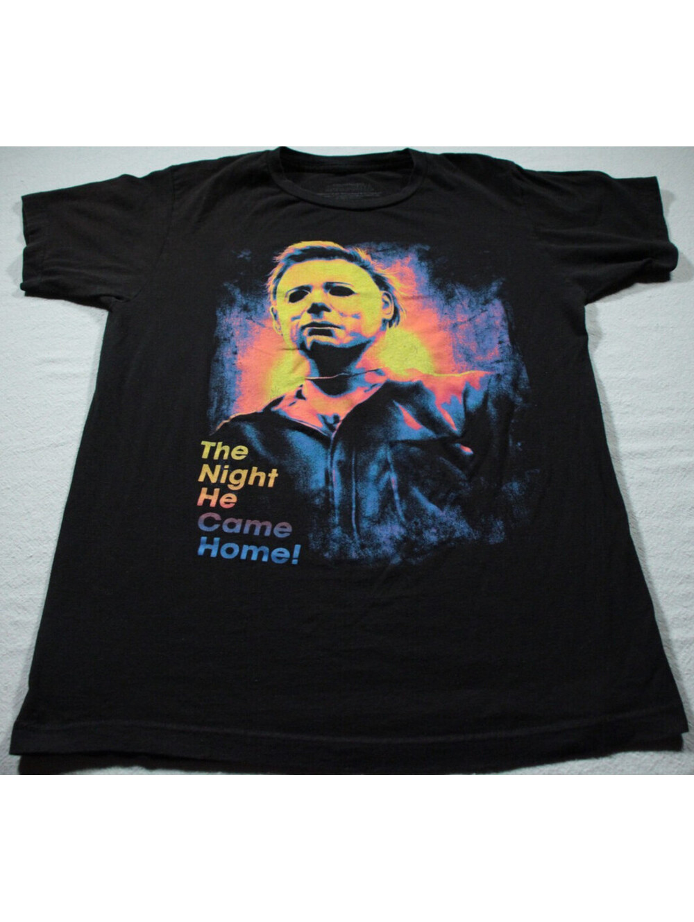 Halloween T-Shirt L Horror Movie Shirt The Night He Came Home